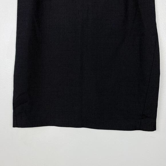 Theory Wool Pencil Skirt Joanie Dominant Back Slit Career Straight Gray Size 8 - Picture 3 of 10